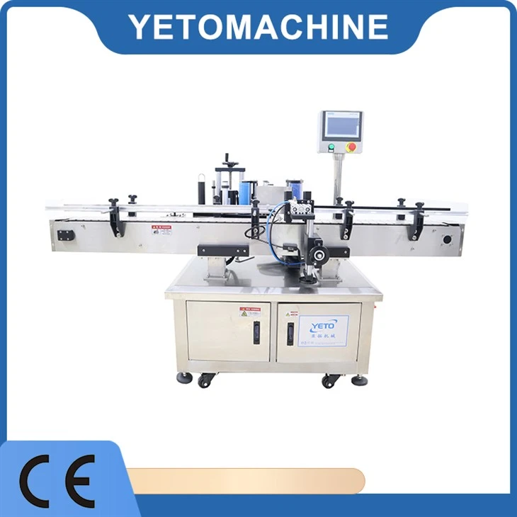 Máy ghi nhãn chai thủy tinh tròn tự động với con lăn vòng tròn